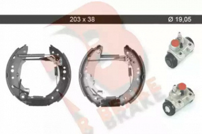 R BRAKE 79rbkt0007 -  Комплект тормозных колодок